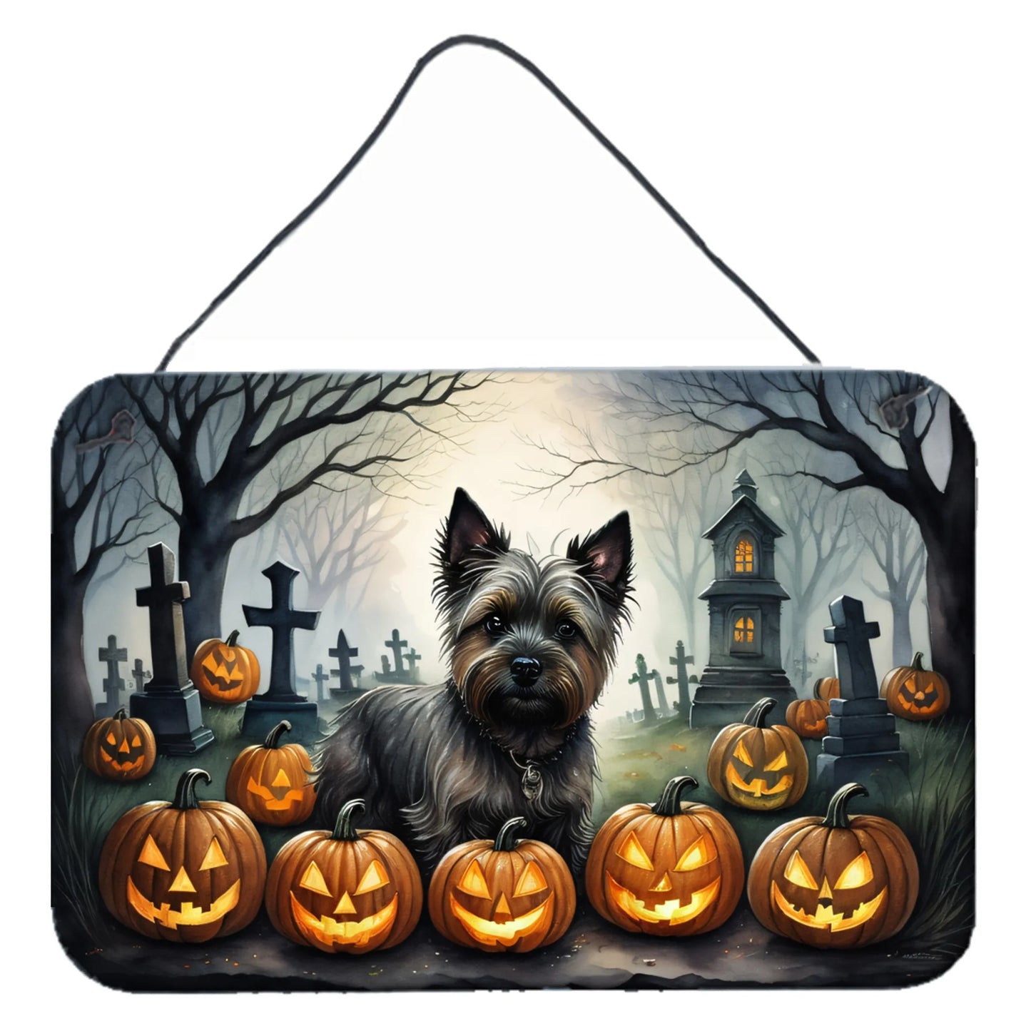 Spooky Halloween Wall or Door Hanging Prints - Size: 8HX12W | Pack Of: 1 | Collection name: Spooky halloween