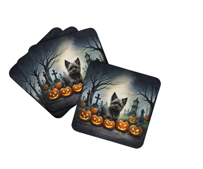 Spooky Halloween Foam Coasters - Size: 3.5 | Pack Of: 1 | Collection name: Spooky halloween