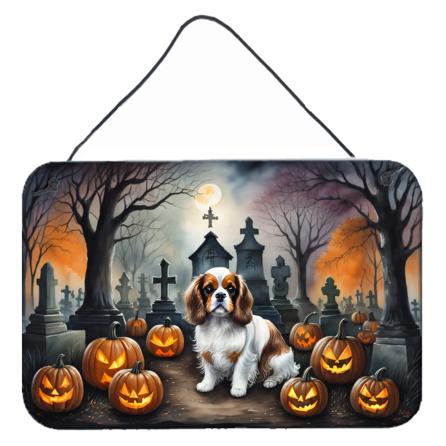 Spooky Halloween Wall or Door Hanging Prints - Size: 8HX12W | Pack Of: 1 | Collection name: Spooky halloween
