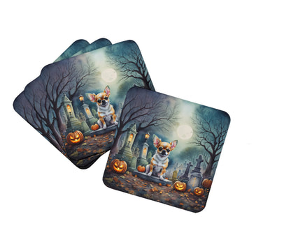 Spooky Halloween Foam Coasters - Size: 3.5 | Pack Of: 1 | Collection name: Spooky halloween