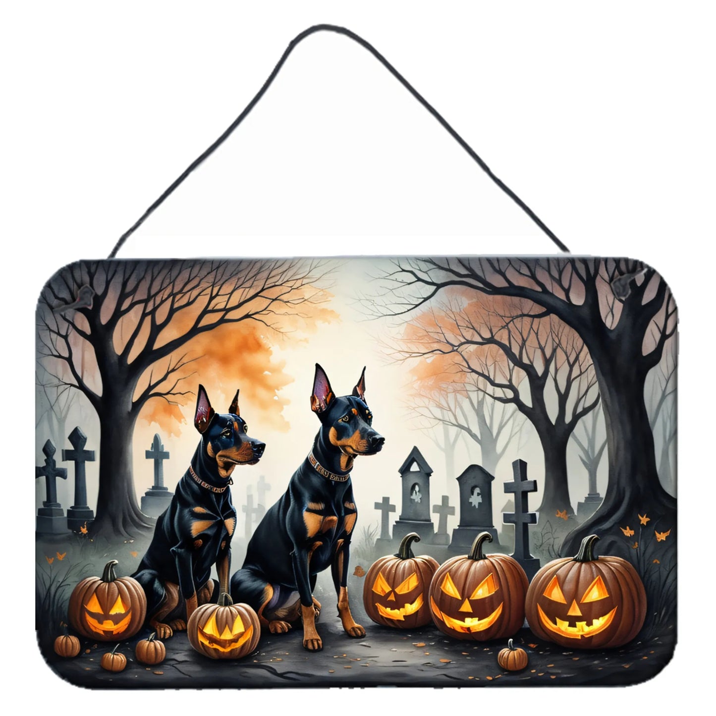 Spooky Halloween Wall or Door Hanging Prints - Size: 8HX12W | Pack Of: 1 | Collection name: Spooky halloween