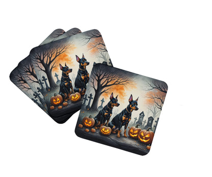 Spooky Halloween Foam Coasters - Size: 3.5 | Pack Of: 1 | Collection name: Spooky halloween