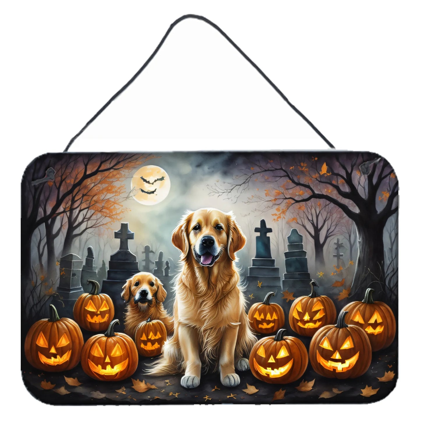 Spooky Halloween Wall or Door Hanging Prints - Size: 8HX12W | Pack Of: 1 | Collection name: Spooky halloween