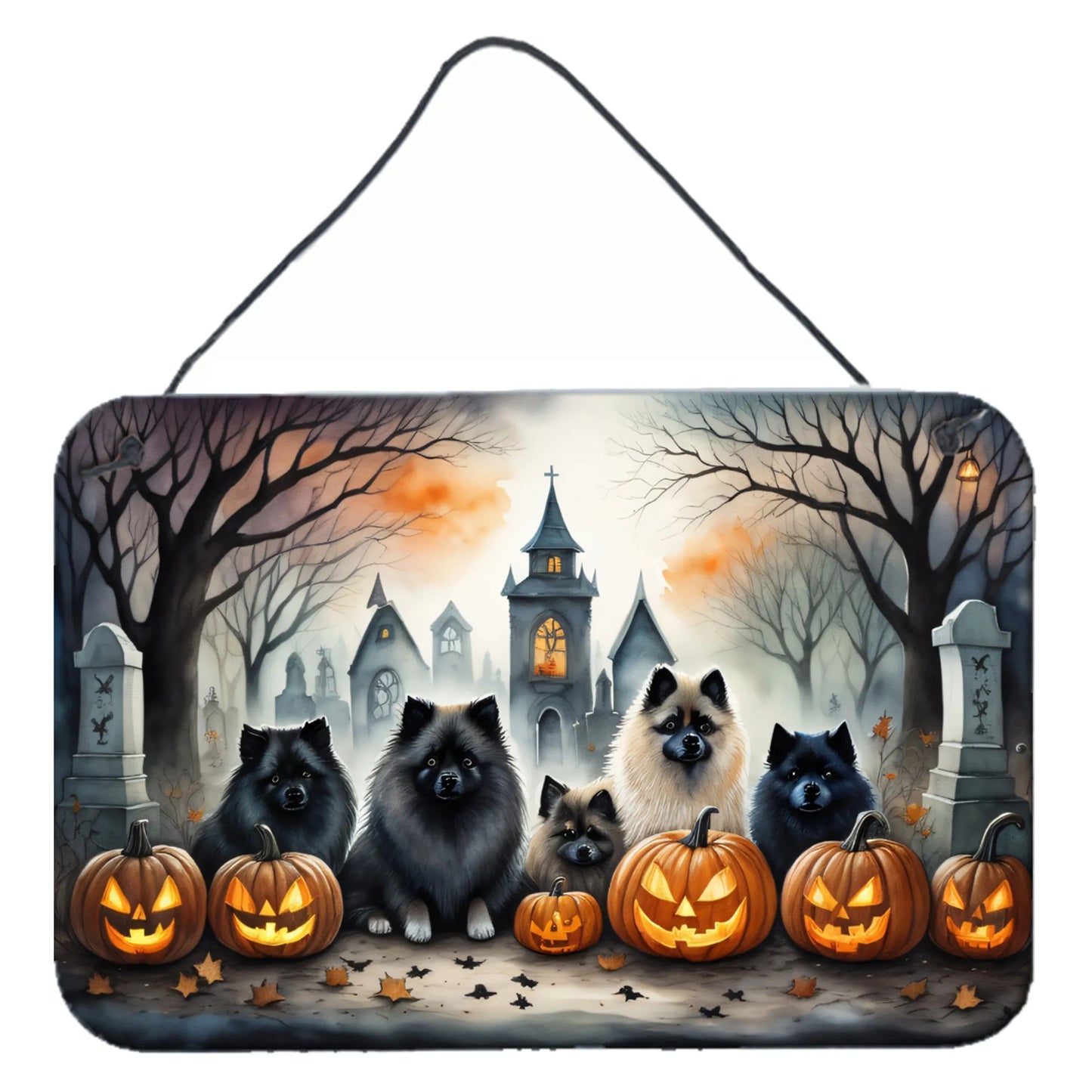 Spooky Halloween Wall or Door Hanging Prints - Size: 8HX12W | Pack Of: 1 | Collection name: Spooky halloween