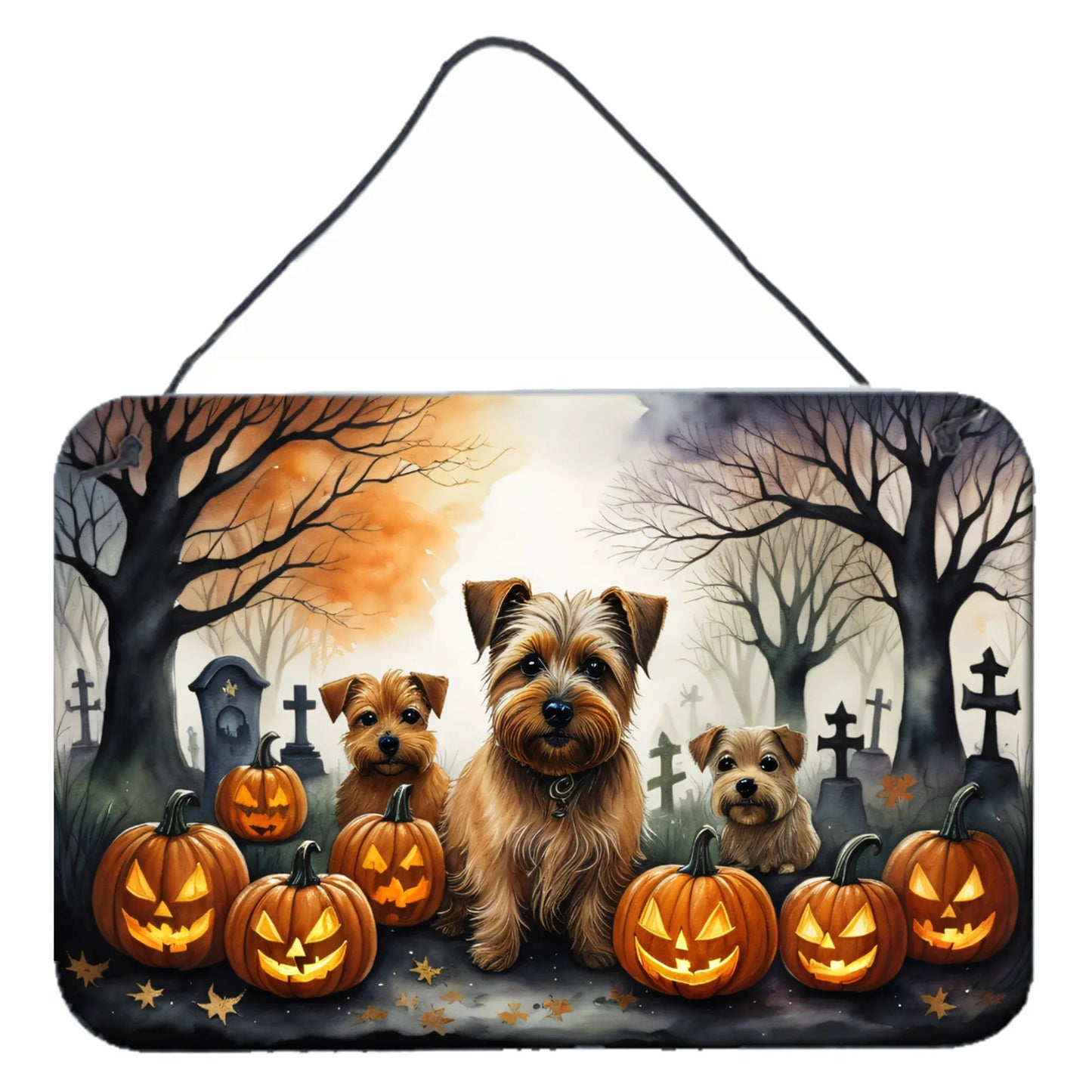 Spooky Halloween Wall or Door Hanging Prints - Size: 8HX12W | Pack Of: 1 | Collection name: Spooky halloween