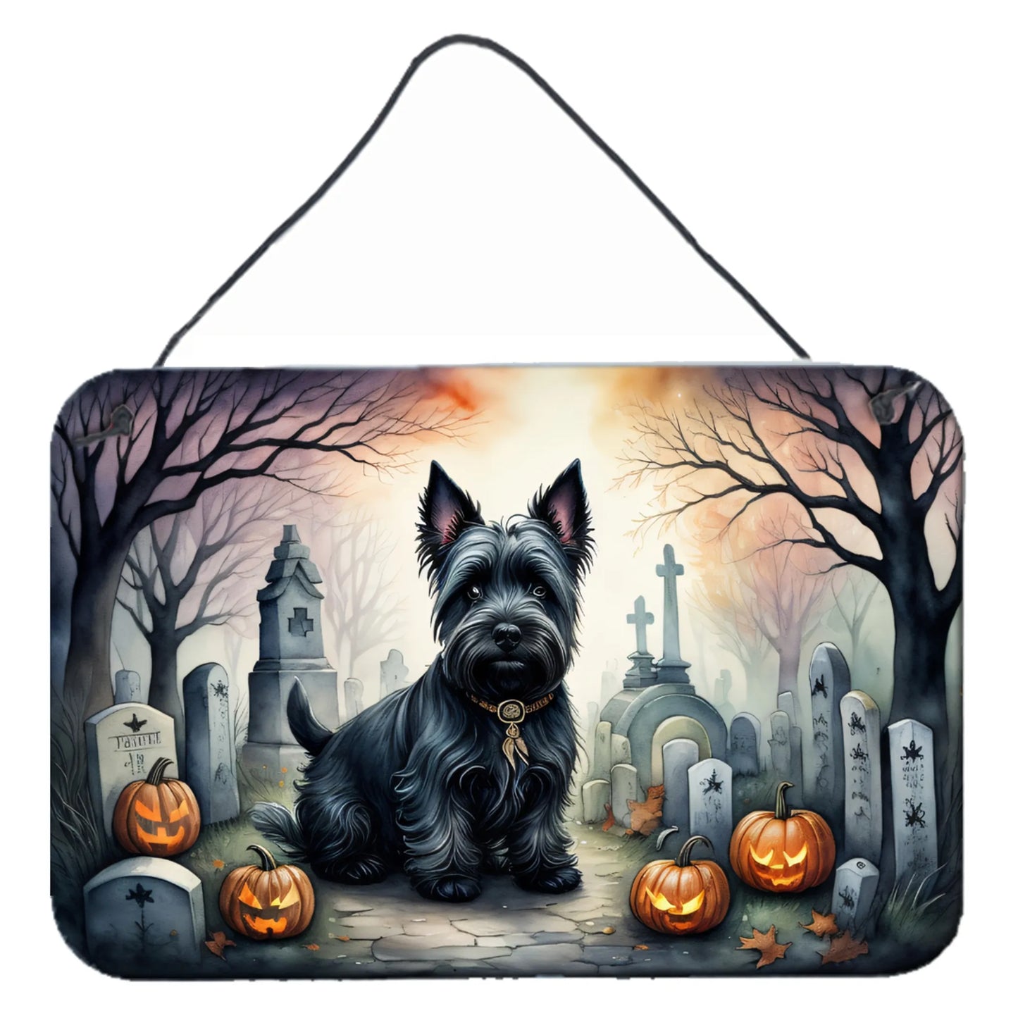 Spooky Halloween Wall or Door Hanging Prints - Size: 8HX12W | Pack Of: 1 | Collection name: Spooky halloween