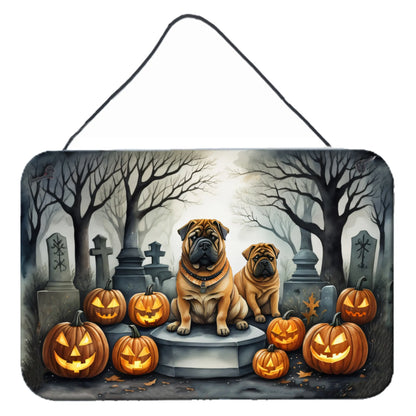 Spooky Halloween Wall or Door Hanging Prints - Size: 8HX12W | Pack Of: 1 | Collection name: Spooky halloween