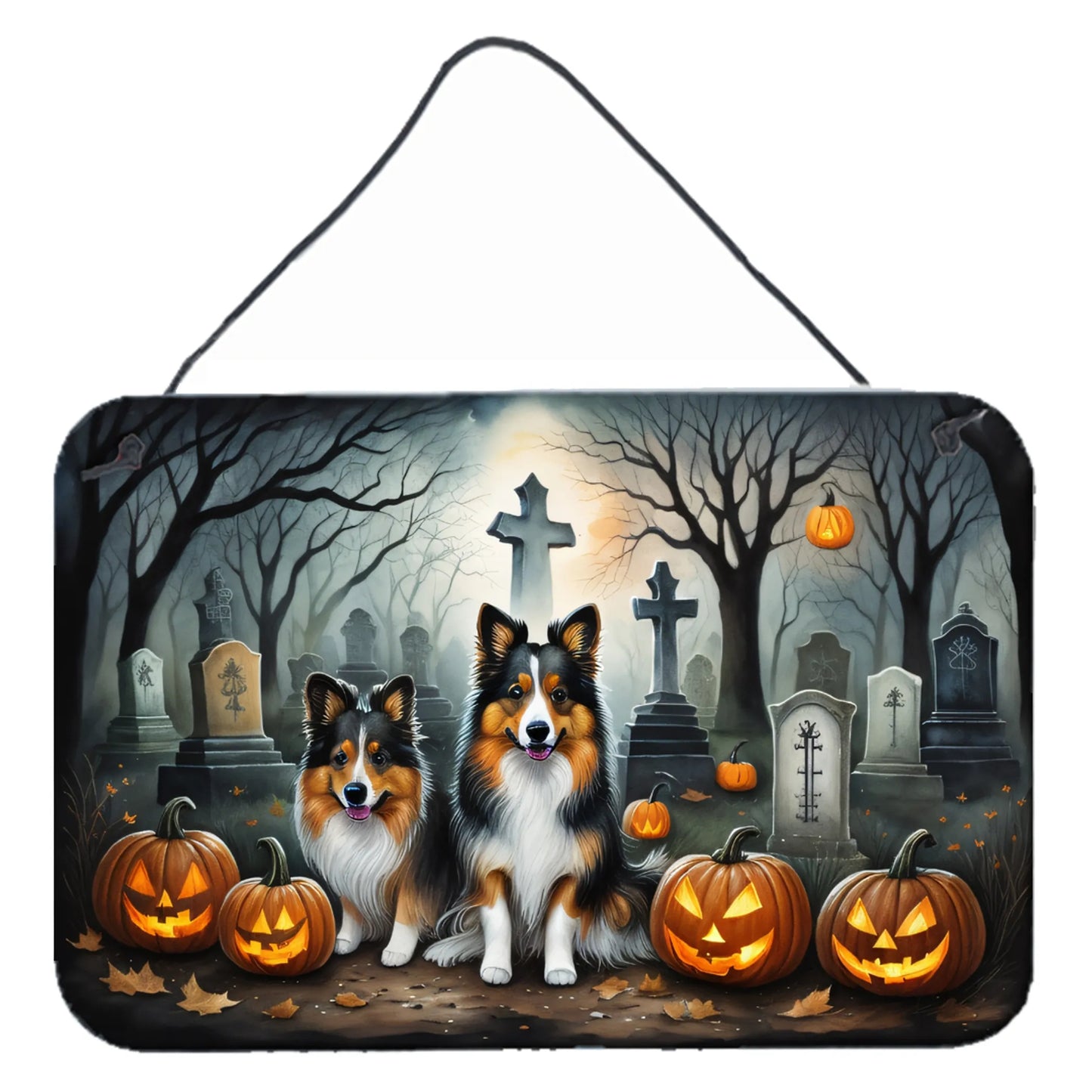 Spooky Halloween Wall or Door Hanging Prints - Size: 8HX12W | Pack Of: 1 | Collection name: Spooky halloween