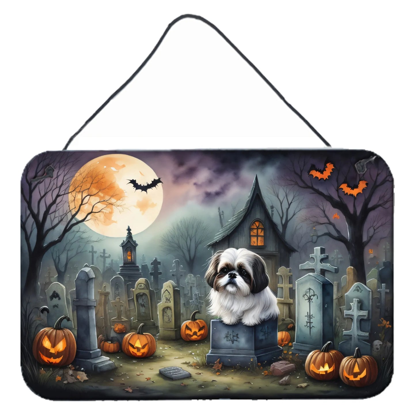 Spooky Halloween Wall or Door Hanging Prints - Size: 8HX12W | Pack Of: 1 | Collection name: Spooky halloween