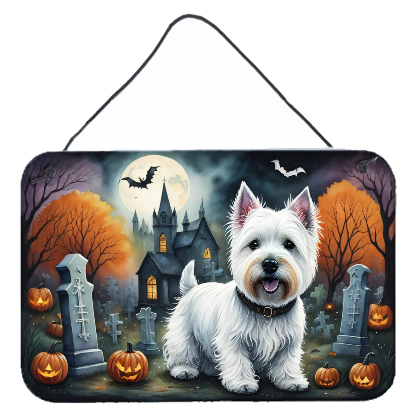 Spooky Halloween Wall or Door Hanging Prints - Size: 8HX12W | Pack Of: 1 | Collection name: Spooky halloween