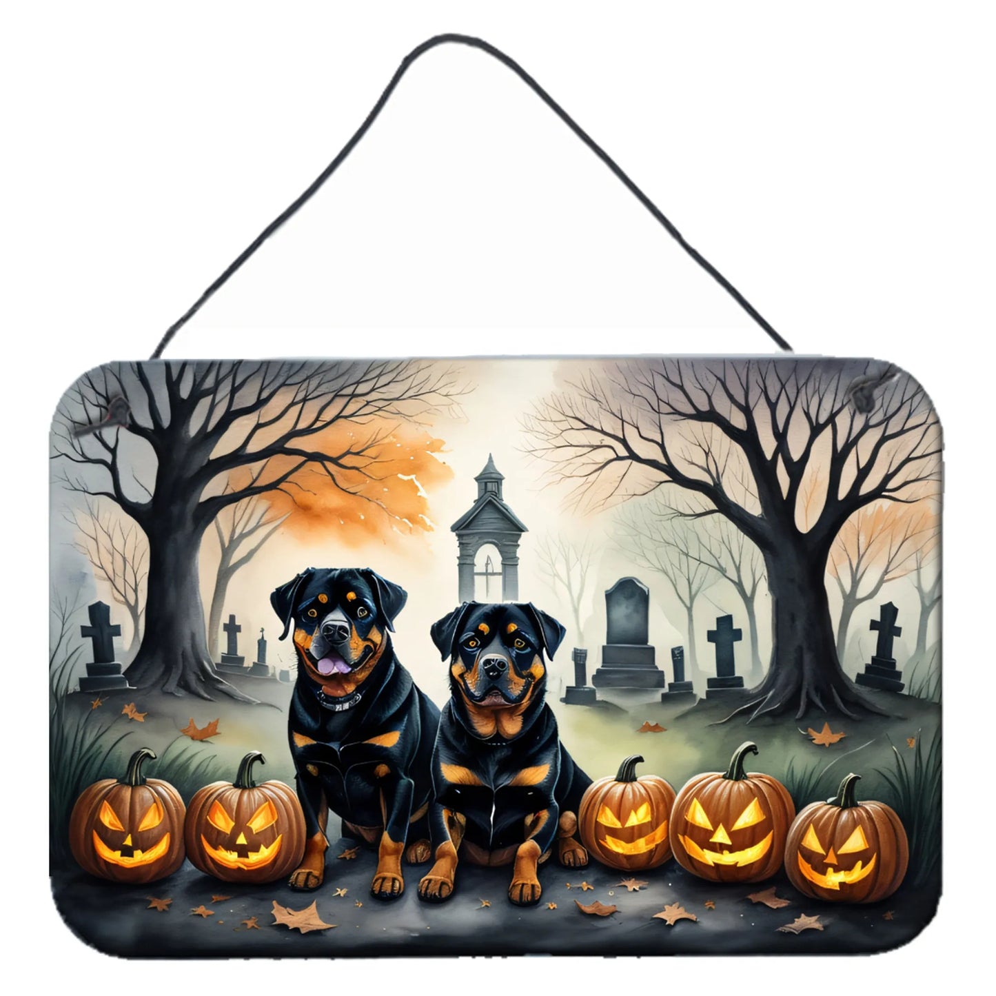 Spooky Halloween Wall or Door Hanging Prints - Size: 8HX12W | Pack Of: 1 | Collection name: Spooky halloween
