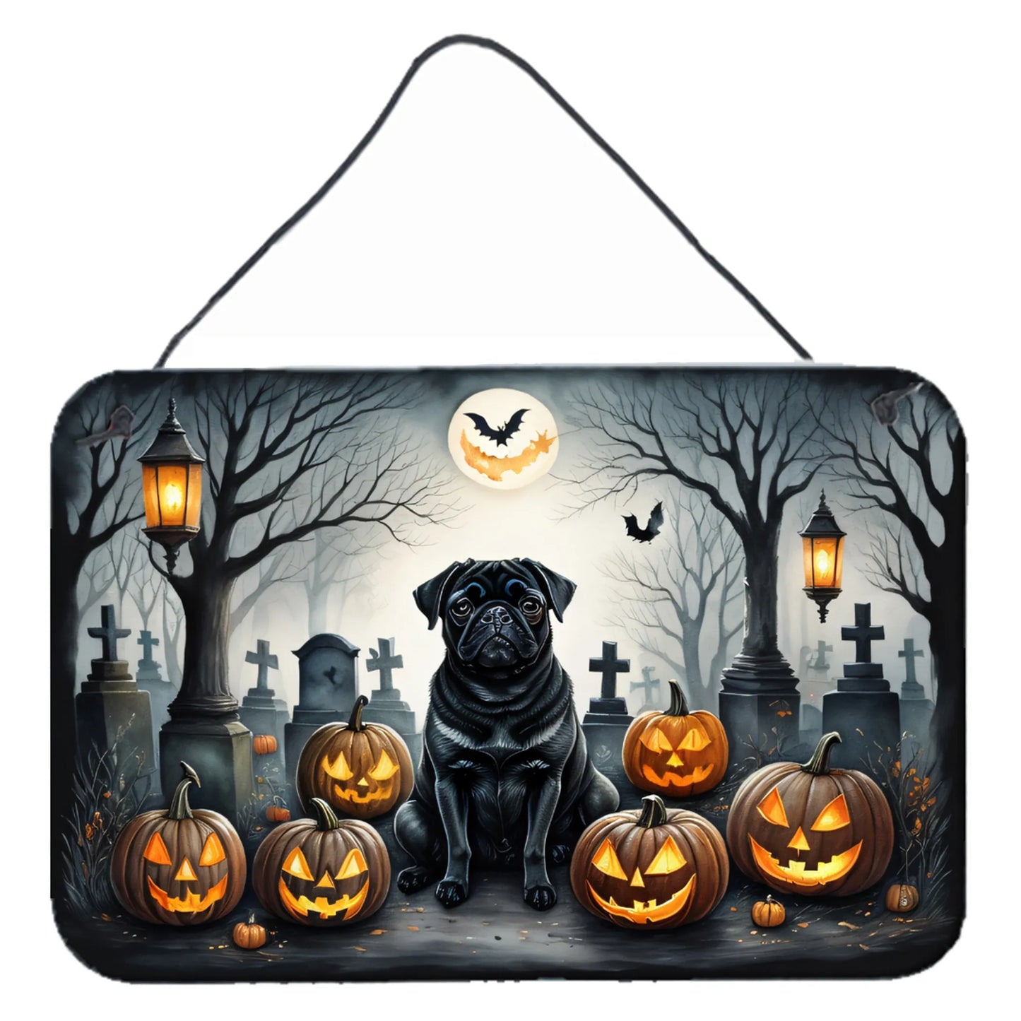 Spooky Halloween Wall or Door Hanging Prints - Size: 8HX12W | Pack Of: 1 | Collection name: Spooky halloween