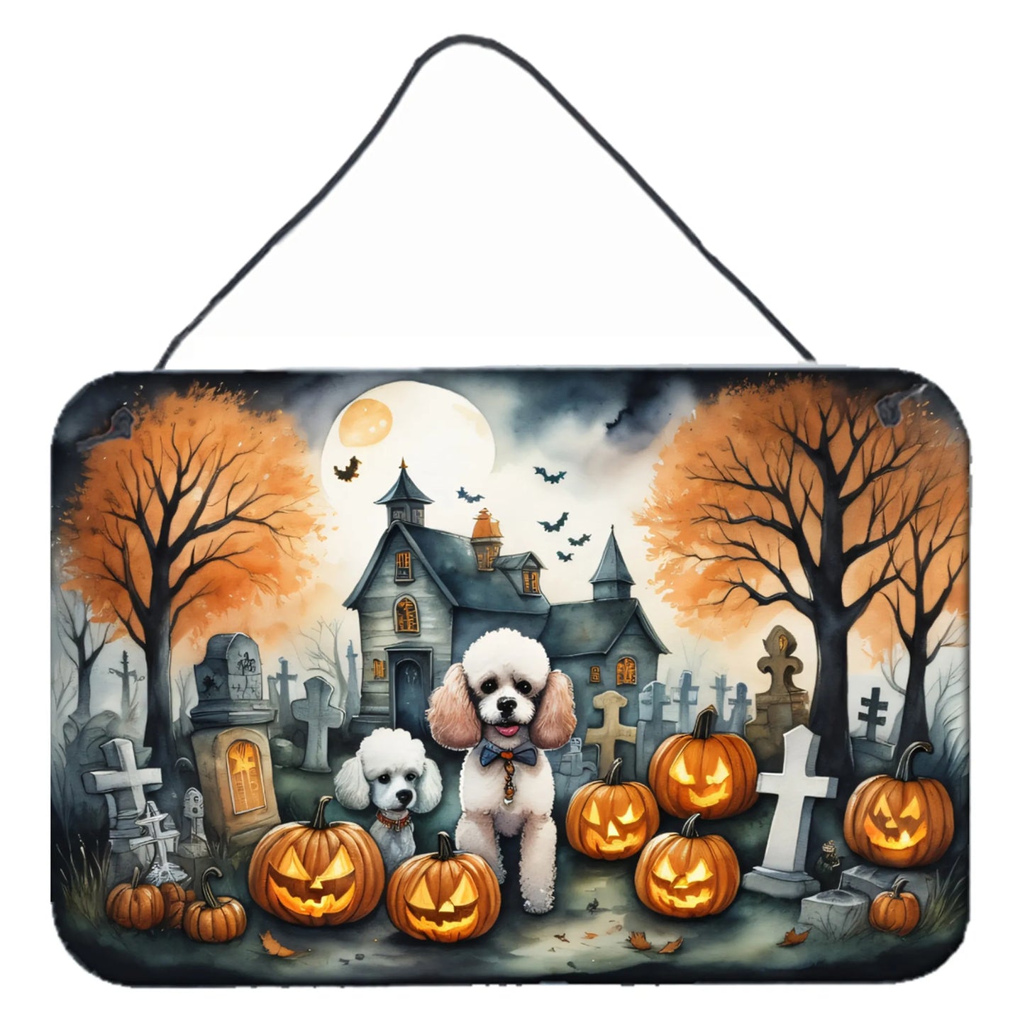Spooky Halloween Wall or Door Hanging Prints - Size: 8HX12W | Pack Of: 1 | Collection name: Spooky halloween