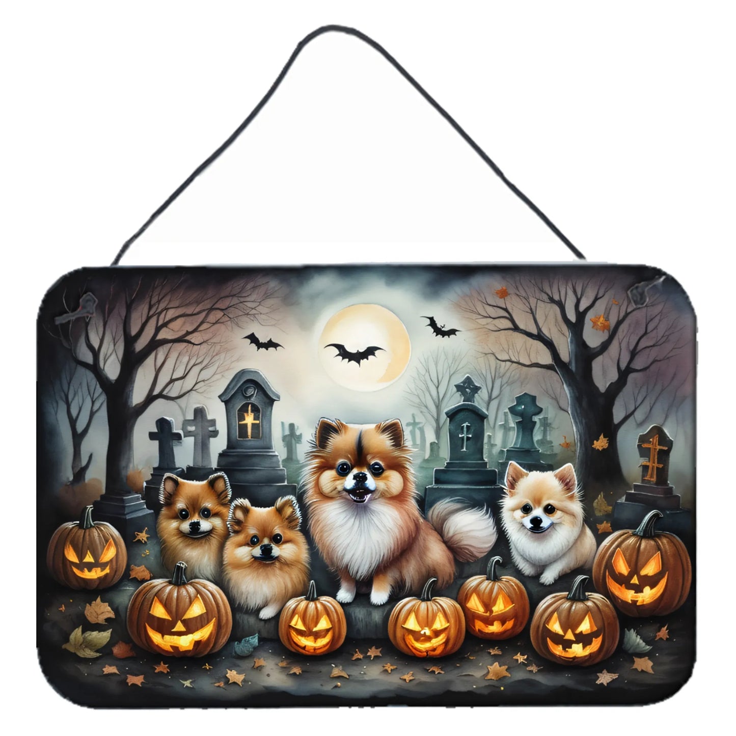 Spooky Halloween Wall or Door Hanging Prints - Size: 8HX12W | Pack Of: 1 | Collection name: Spooky halloween