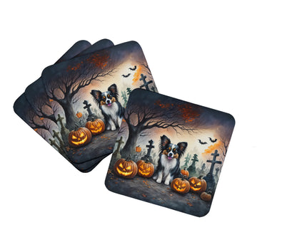 Spooky Halloween Foam Coasters - Size: 3.5 | Pack Of: 1 | Collection name: Spooky halloween