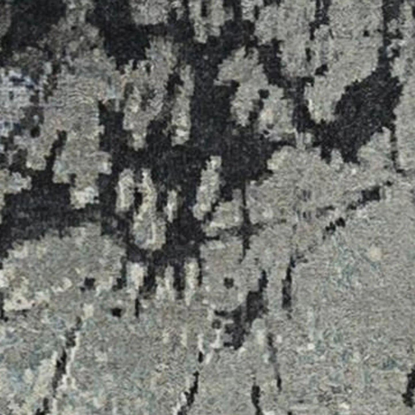 8' X 10' Blue Abstract Hand Knotted Area Rug