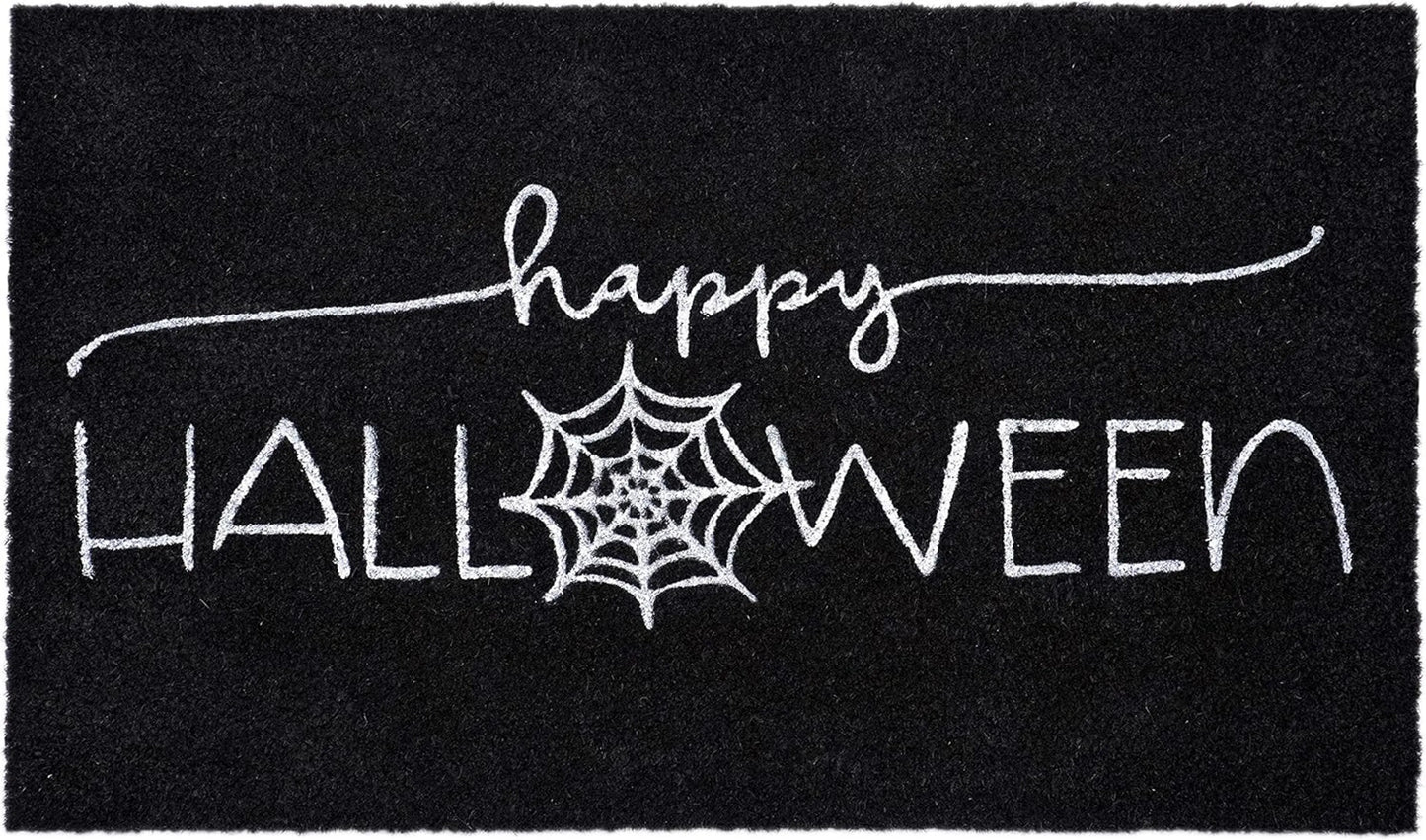 Halloween Happy Halloween Outdoor Coir Door Mat