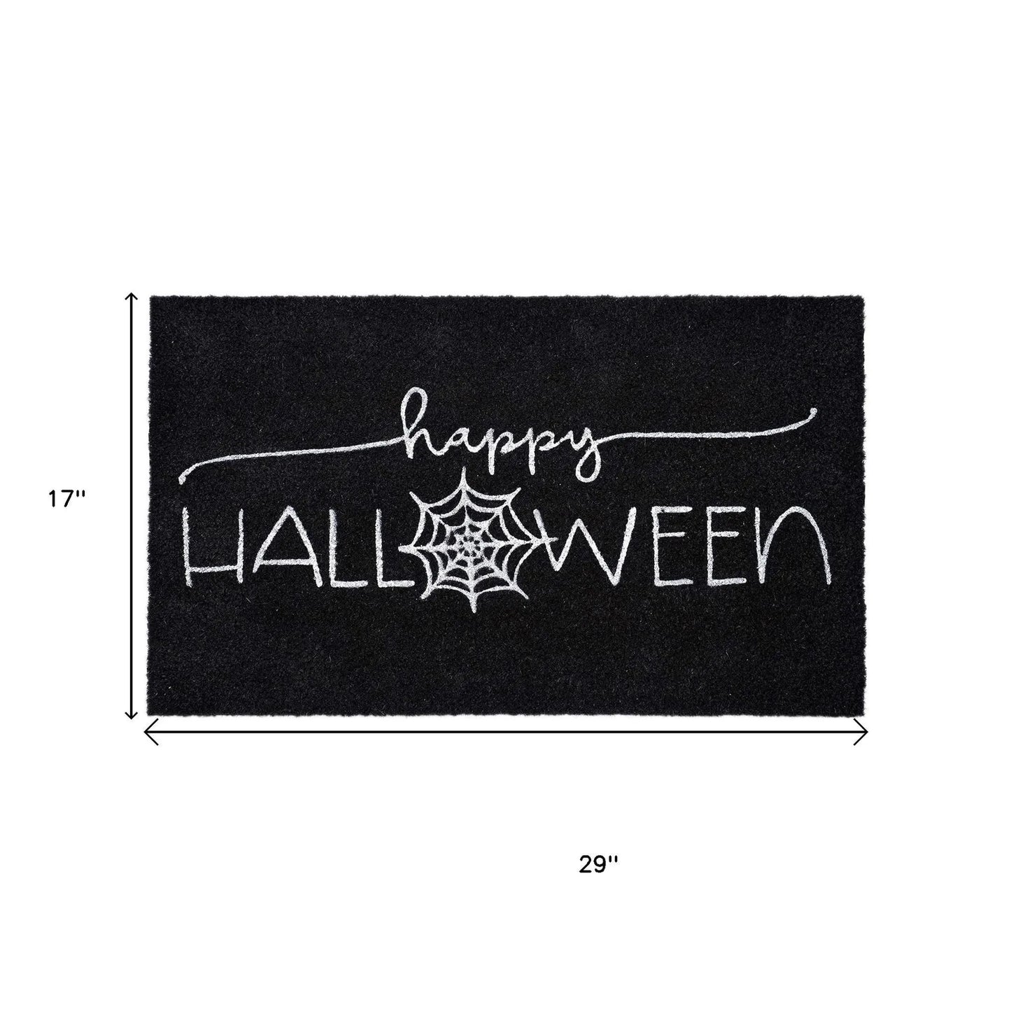 Halloween Happy Halloween Outdoor Coir Door Mat