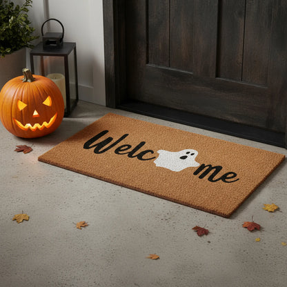 Halloween Welcome Outdoor Coir Door Mat