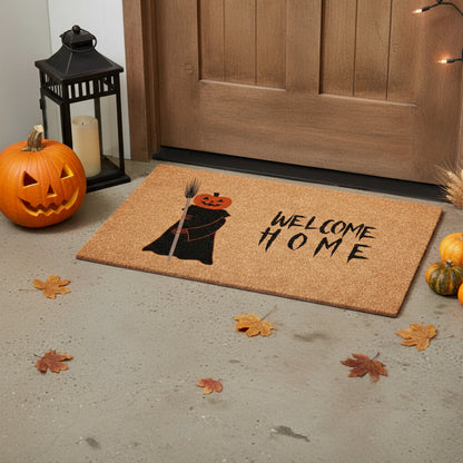 Halloween Welcome Outdoor Coir Door Mat