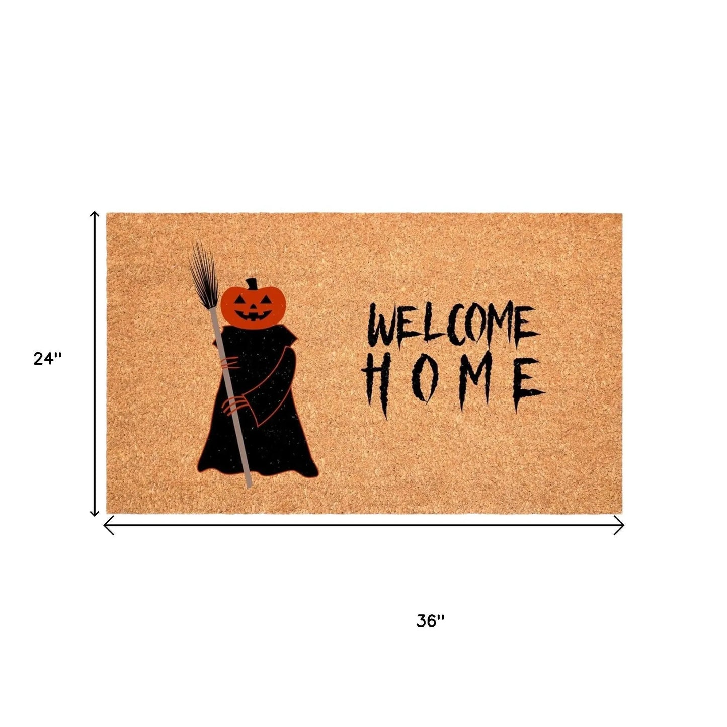 Halloween Welcome Outdoor Coir Door Mat