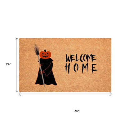 Halloween Welcome Outdoor Coir Door Mat