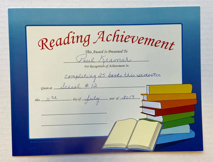 Recognition Certificate