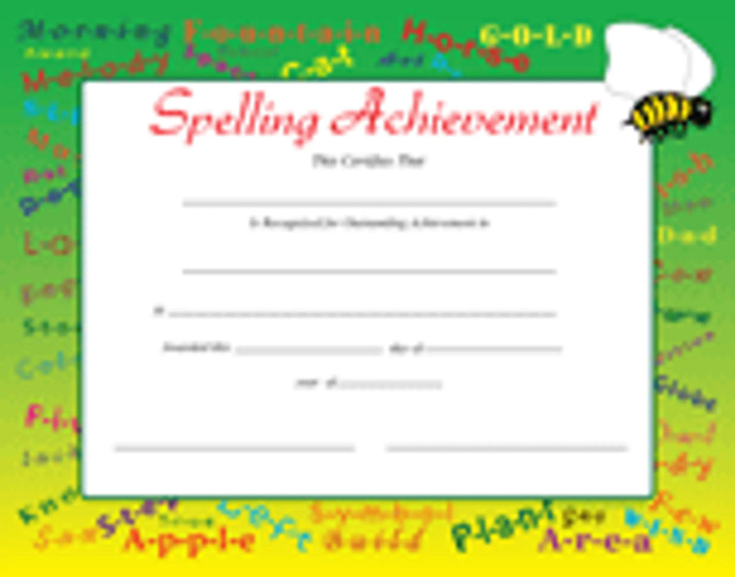 Recognition Certificate