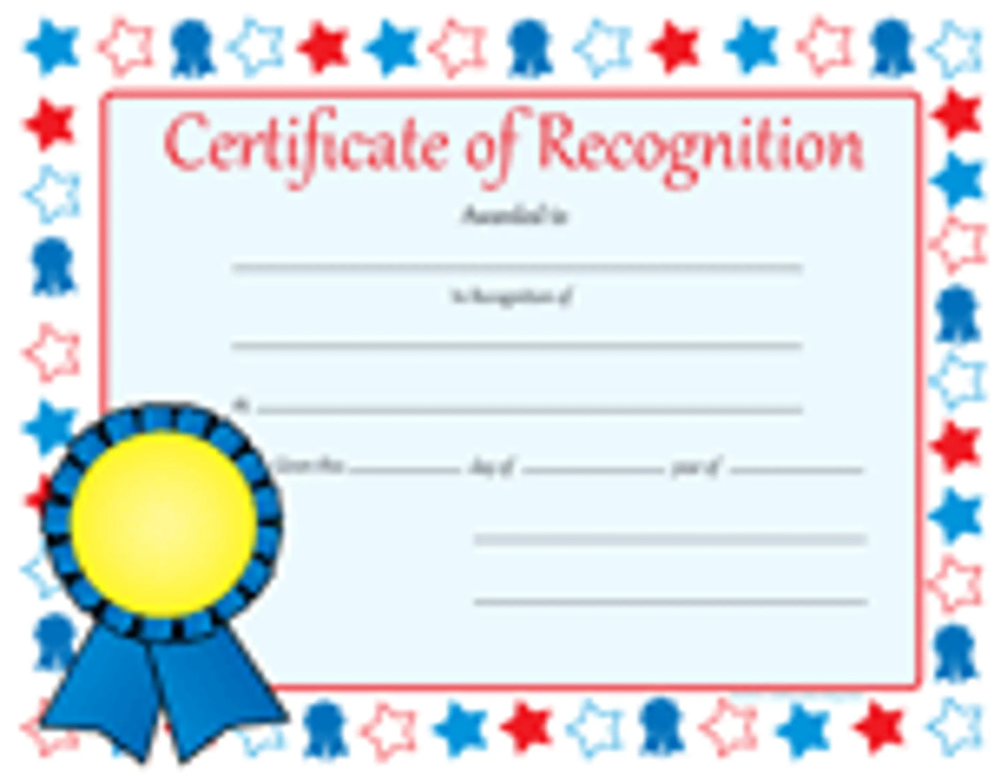 Recognition Certificate
