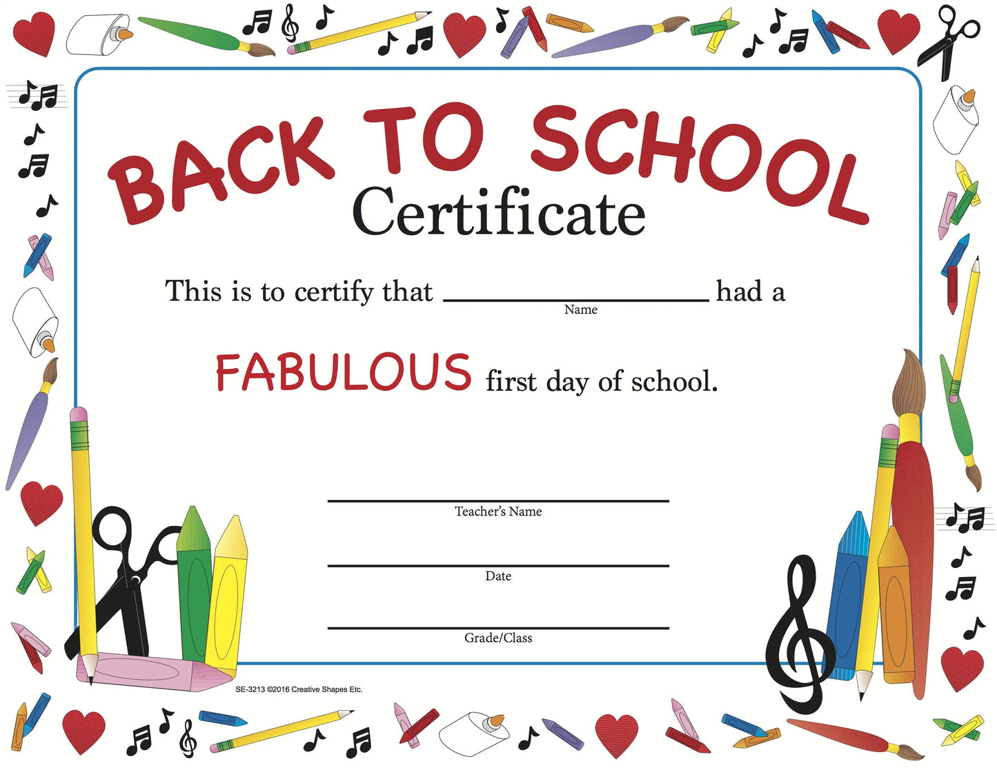 Recognition Certificate