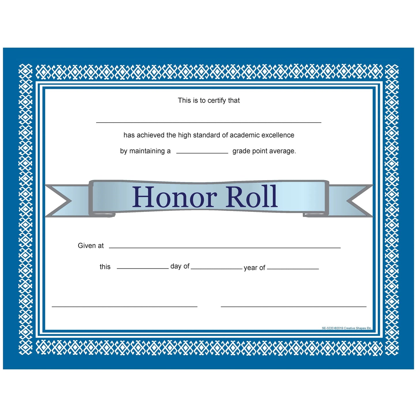 Recognition Certificate