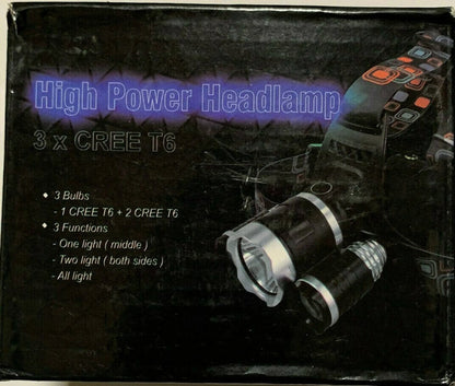 3 in 1 High Powered LED Headlamp Flashlight High Quality
