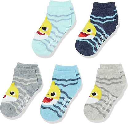 5-Pairs Licensed Assorted Kids' No-Show Socks