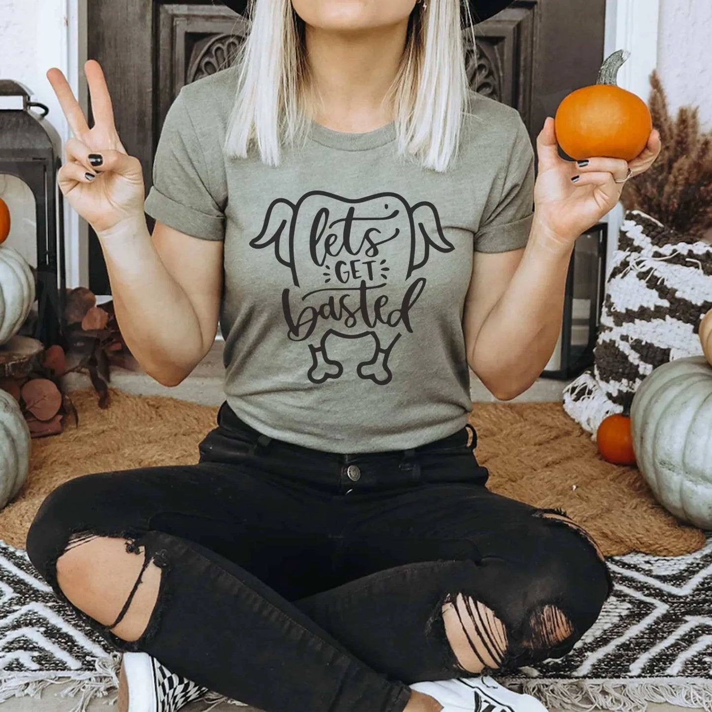 Thanksgiving shirt | Fall shirt | Let's Get Basted