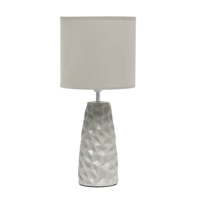Simple Designs Sculpted Ceramic Table Lamp