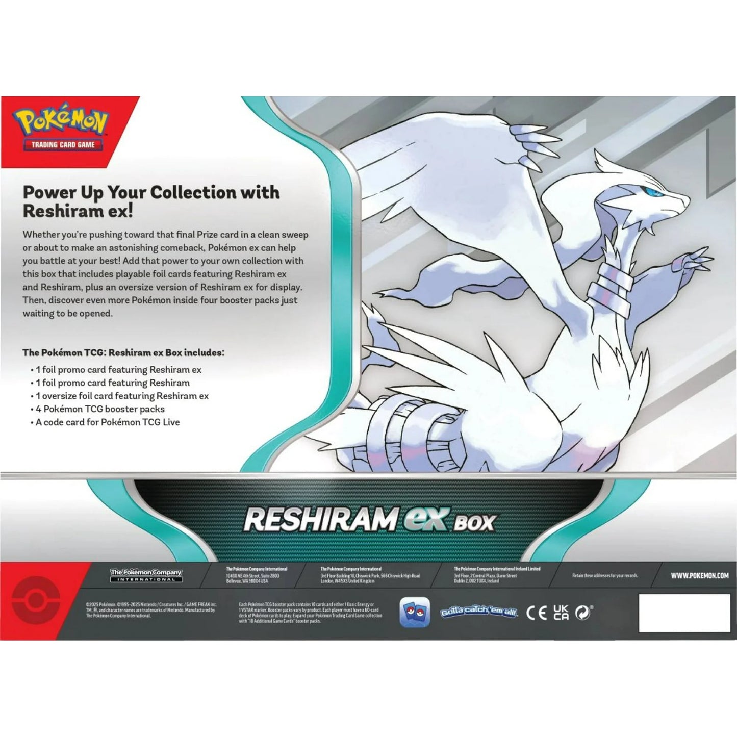 Pokémon Trading Card Game: Reshiram EX Box