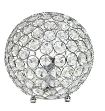 Elegant Designs Crystal Ball Sequin Table Lamp