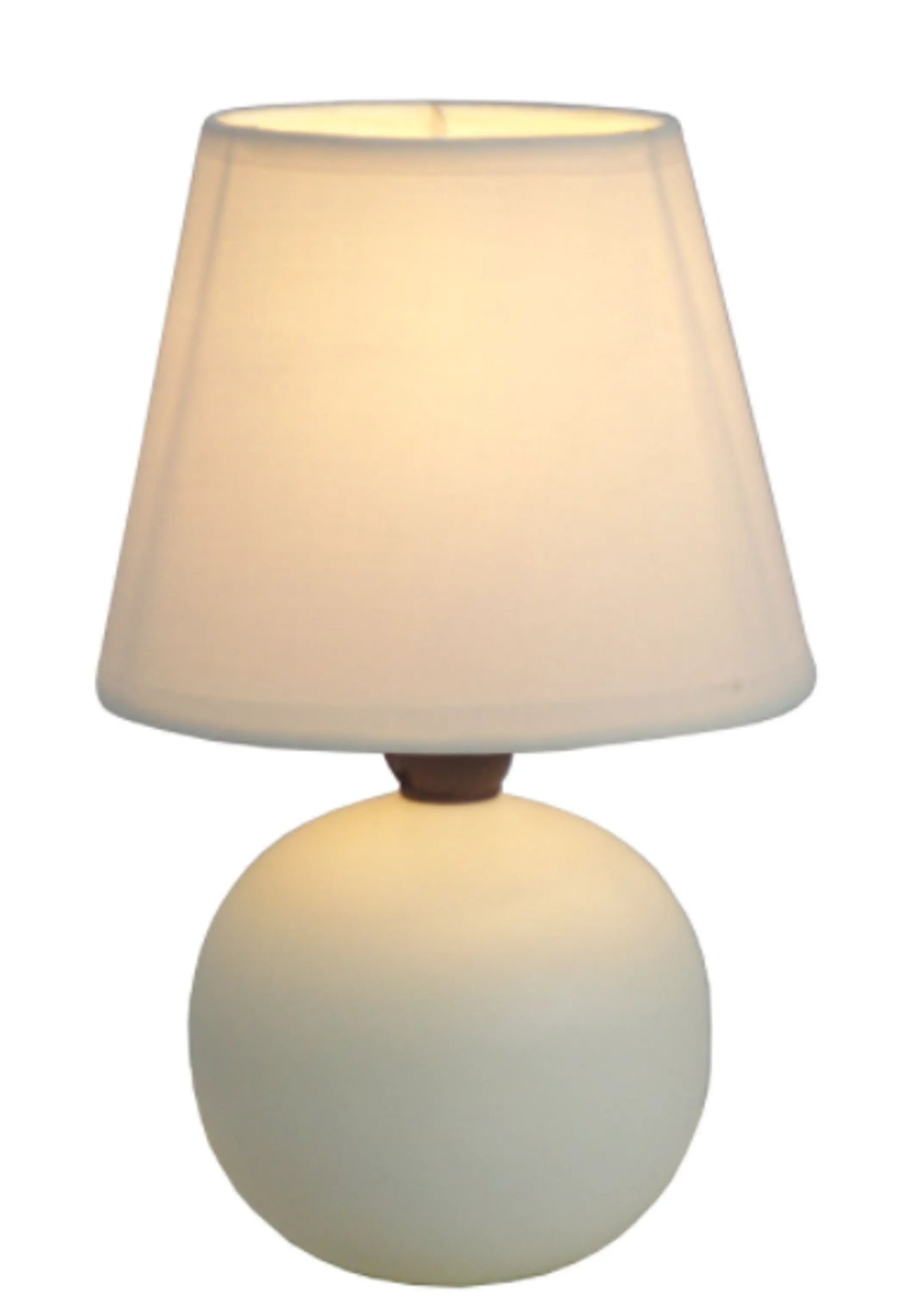 Simple Designs  Mini Ceramic Globe Table Lamp