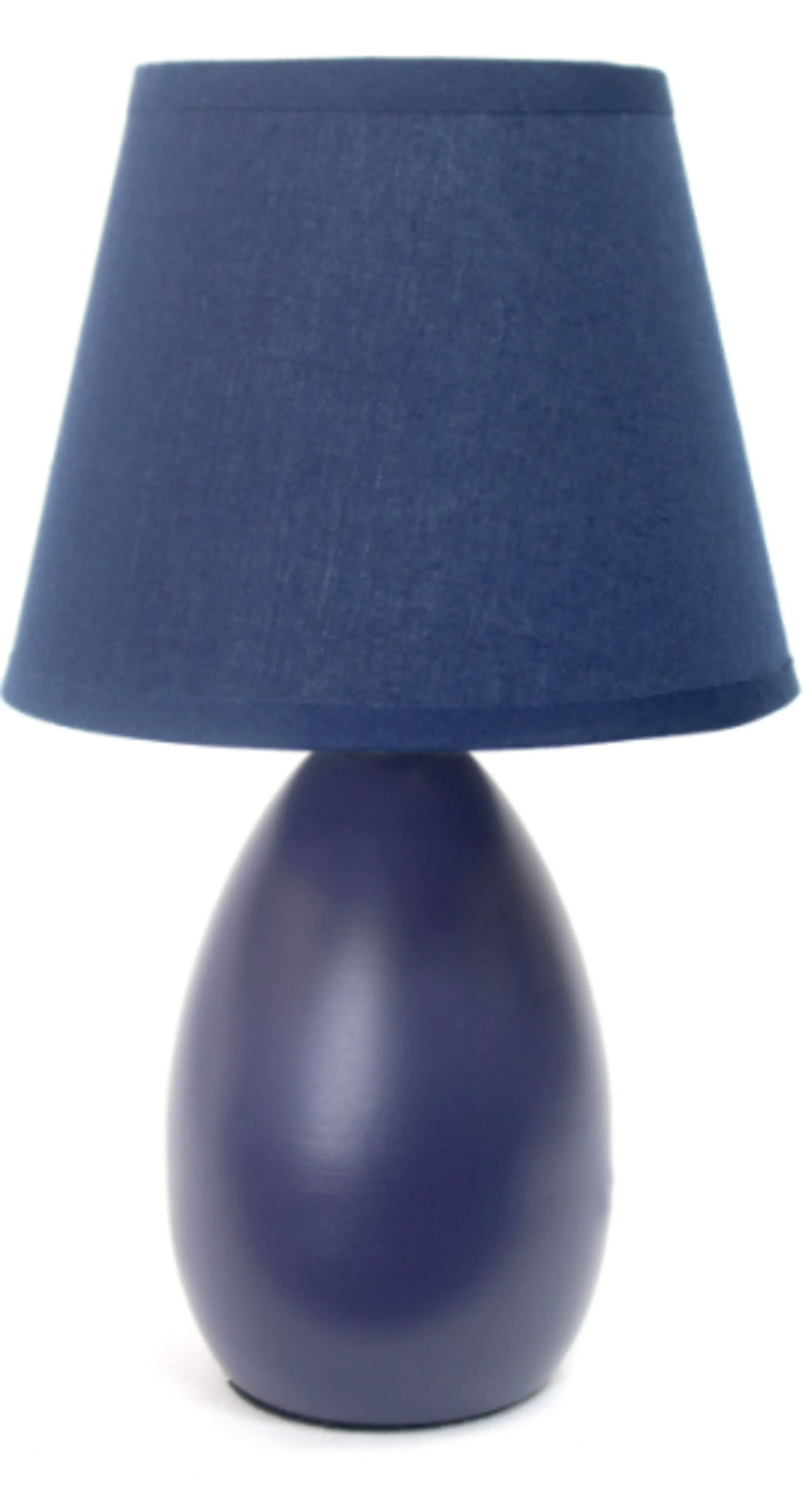 Simple Designs Mini Egg Oval Ceramic Table Lamp