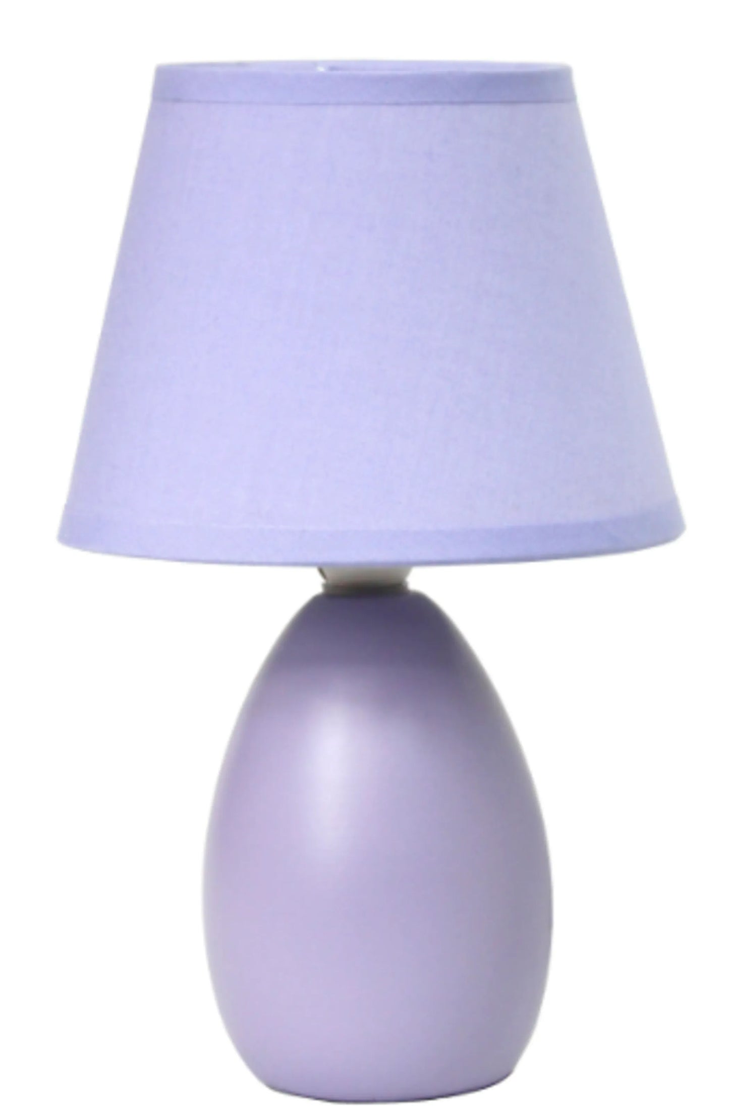 Simple Designs Mini Egg Oval Ceramic Table Lamp
