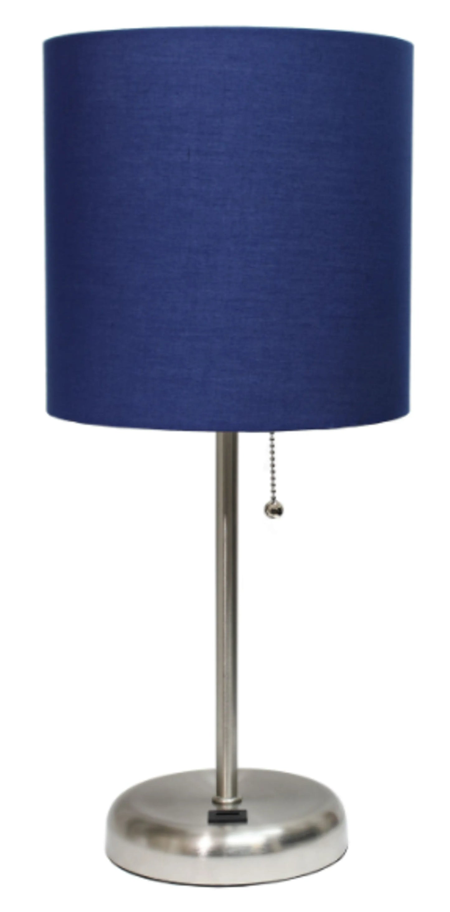 LimeLights Stick Lamp with USB charging port and Fabric Shade