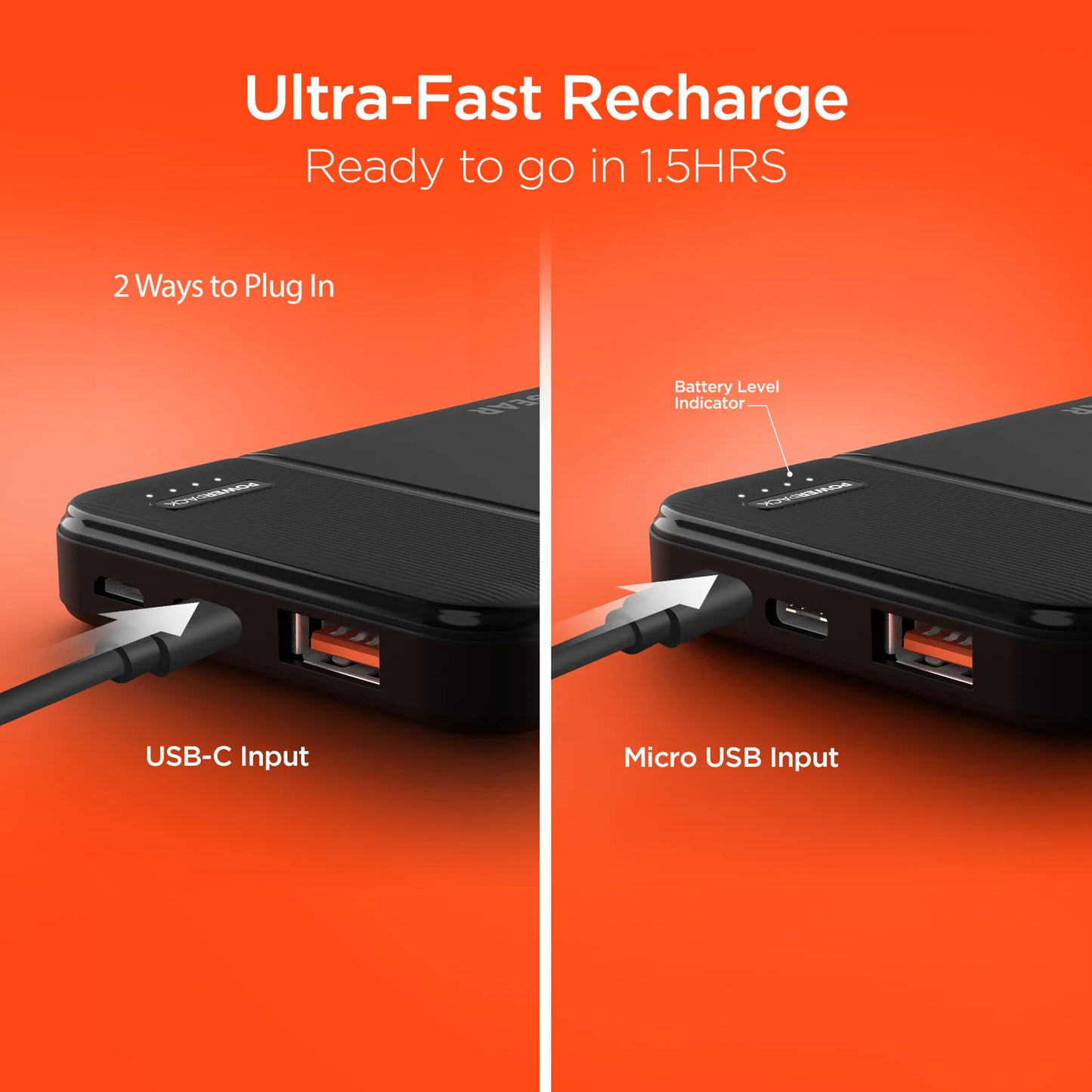 HyperGear 5,000mAh | Power Pack mini Fast Charge Power Bank with 20W USB-C PD