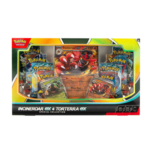 Pokémon Trading Card Game Incineroar ex and Torterra ex Special Collection Box