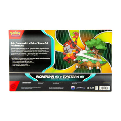 Pokémon Trading Card Game Incineroar ex and Torterra ex Special Collection Box