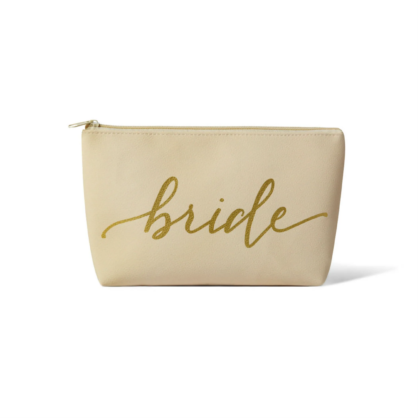 Bride/Bridesmaid Makeup Bag in Faux Leather