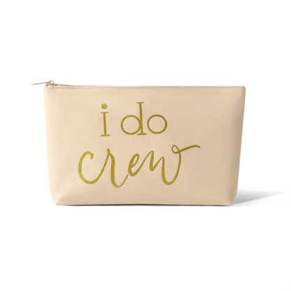 Bride/Bridesmaid Makeup Bag in Faux Leather